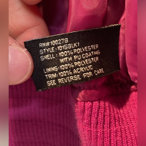 Medium Magenta Last Kiss Hooded Rain Vest - Picture 5 of 6